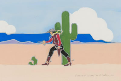 Edward Dawson-Watson : Gunslinger and Cactus, 1960