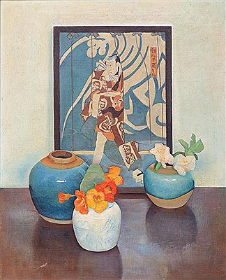 Jan Wittenberg : A still life with three vases