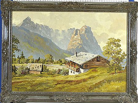 Erich Sporl : Blick auf Wetterstein (Garmisch)