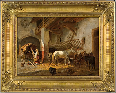 Franz Quaglio : IN THE STABLE