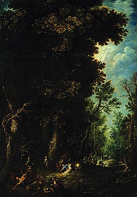 Jan Jakub Hartmann : Landscape with conversion of St. Paul