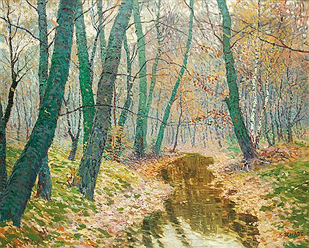 Karel Schadt : Autumn in the forest