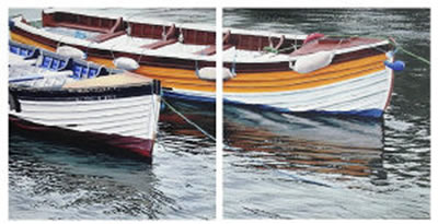 Jackie Mitchell : Coliemore Pit Stop - diptych