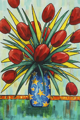 Charlie Flanagan : Red Tulips