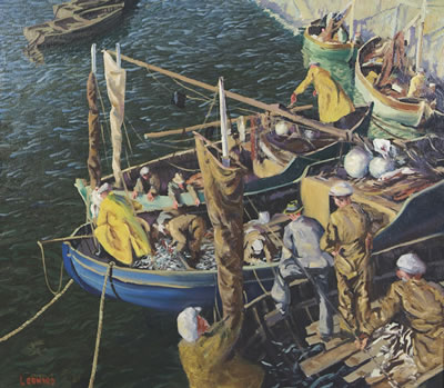 Patrick Leonard : Unloading the Catch, Loughshinny Harbour