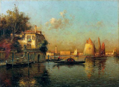 Antoine (Marc Aldine) Bouvard Sr : Le grand Canal, Venise