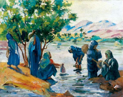 Robert Albert Genicot : Lavandières marocaines