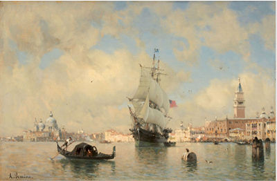 Amedee Rosier : Vue de Venise