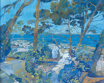 Léon Cauvy : Vue d'Alger, 1922