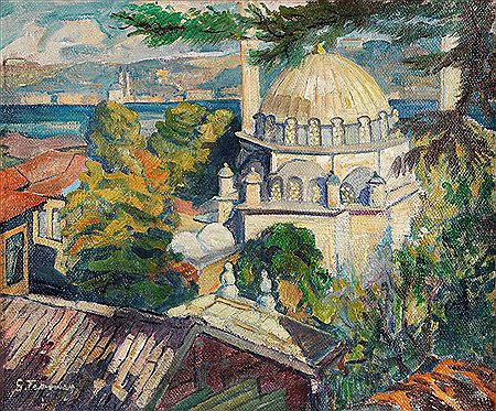 Selahattin Teoman : View of the Bosphorus