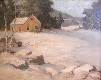 Charles (Uncle Charlie) E Buckler : Cabin in the Snow