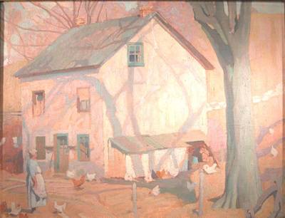 Mildred Bunting Miller : Barnyard Scene