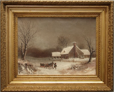 William Van De Velde Bonfield : 'A Snow Storm'