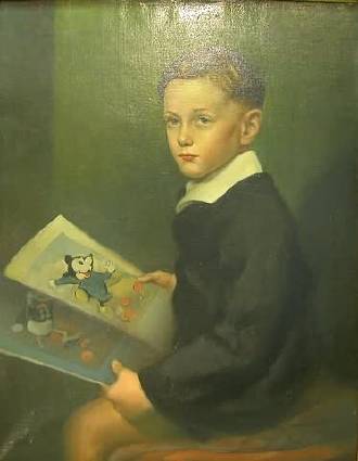 Frederick James Gill : Portrait of Boy Reading