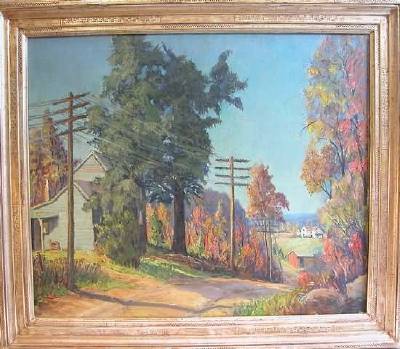 Harry Horn : Autumn landscape in Badura Frame