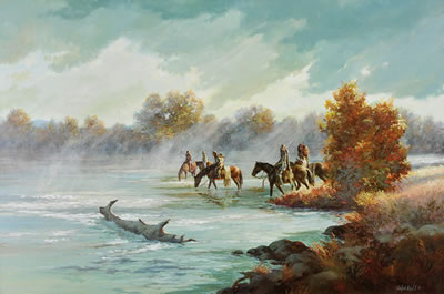 Ralph Wall : Mist on the River