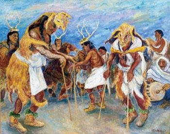 Ira Moskowitz : Taos Indian Deer Dance