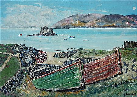 Doug Scott : BOATS AT BARRA