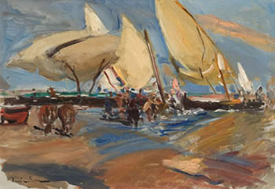 Andreu Serra : 'Barcas en la playa'