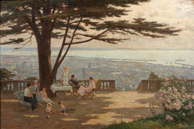 George Jules Ernest Binet : Terrasse dominant Le Havre