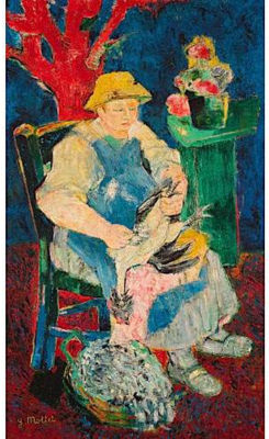 Yvonne Mottet : FEMME ASSISE