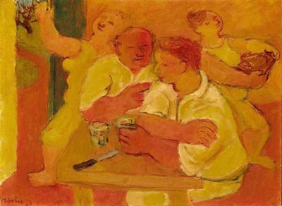 Maurice Louis Savin : SCENE DE CAFE, 1968