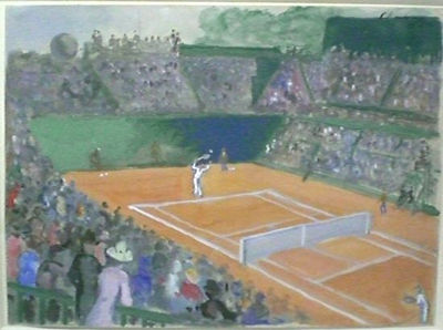 Serge Choubine : LA PARTIE DE TENNIS, 1930