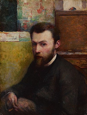 Charles Maurin : PORTRAIT DE GEORGES SEURAT