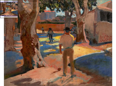 Alfred Lombard : Les joueurs de pétanque