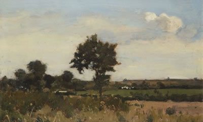 Joseph Colla : Paysage de plaine