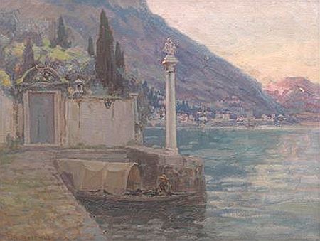 Frederick Gottwald : 'Boat House, Lake Como'