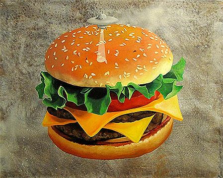 Hamed Sahihi : Hamburger from the Bulimia series