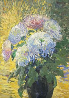 Helene Cramer : Chrysanthemenstrauß