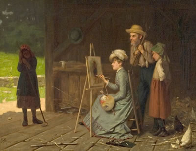 William Penn Morgan : A Lady at the Easel