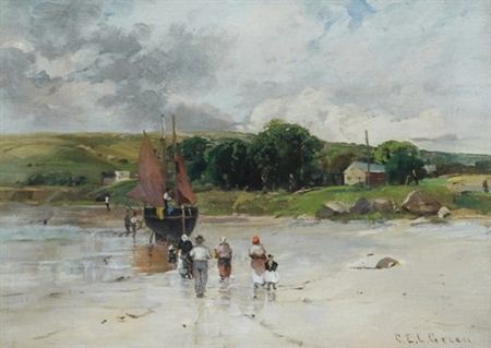 Charles Edwin Lewis (CEL) Green : At Low Tide