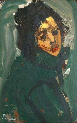 Vassyl Khmeluk : 'Portrait en vert' (l'épouse de l'artiste)