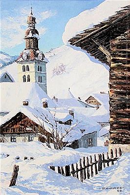 Paul Corbet : L'église de Megève.