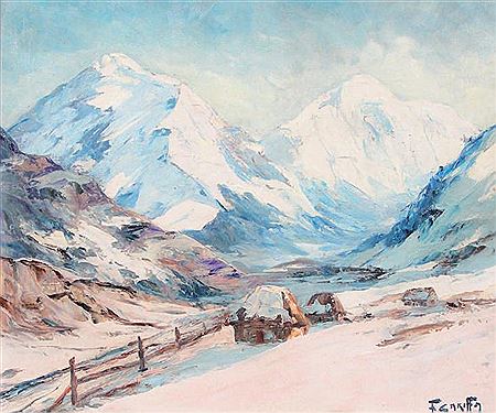 Francis Cariffa : Les Bauges en hiver