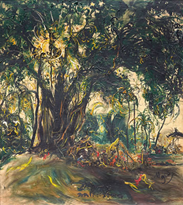 Kusama Affandi : Food Stall under the Banyan Tree