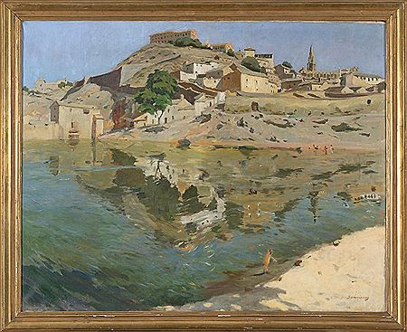 Ramon Sanvisens Marfull : Riverside landscape