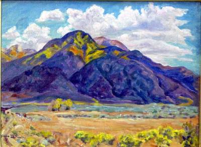 Irene Fowler : View of Taos Mountains