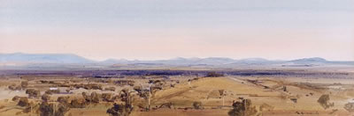 John Leo Borrack : Australian Landscape Panorama