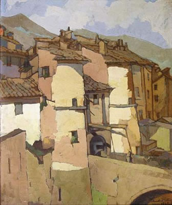 Andre Petroff : Vue d'un village