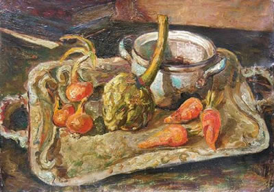 Serguei Ossipovitch Karski : Nature morte aux légumes