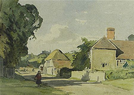 Berenger Benger : A country lane, Fittleworth