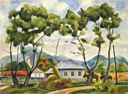 Sandor Szolnay : Nagybánya view, 1924