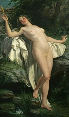 Alexandre Jacques Chantron : Diana at her bath