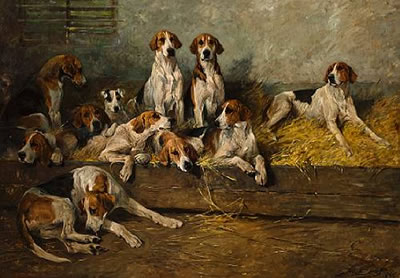 John Emms : The Bitchpack of the Meath Foxhounds