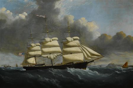 John Hughes : The American clipper ship Electric Spark off South Stack