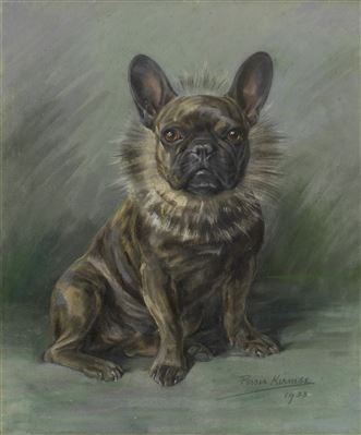 Persis Kirmse : A French Bulldog in a collar